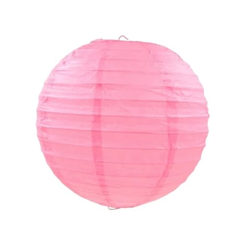 XIUsheUA 5 stücke 4/6/8/10/12/14/16 Zoll Runde Papier Laternen Geburtstag Hochzeit Decor Geschenk Handwerk DIY Lampion Hängen Ball Party Liefert für Hochzeiten, Partys(Pink,16inch 40cm) von XIUsheUA