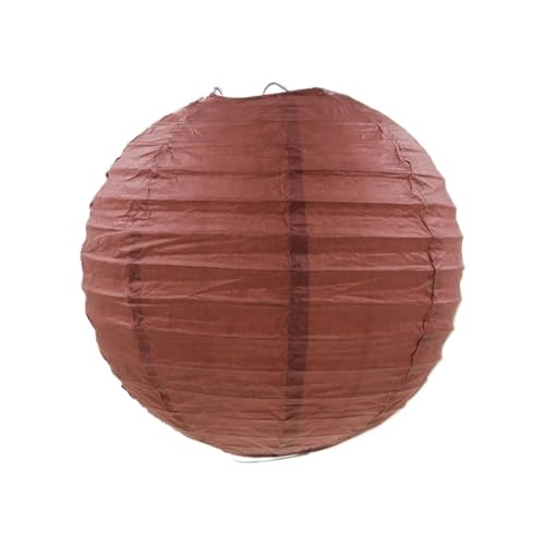 XIUsheUA 5 stücke Durchmesser 4 "-14" (10-15-20-25-30-40cm) dekorative Papier Lampion Ball Festival Papier Laterne Hochzeit Party Dekoration DIY für Hochzeiten, Partys(Coffee,12inch 30cm) von XIUsheUA
