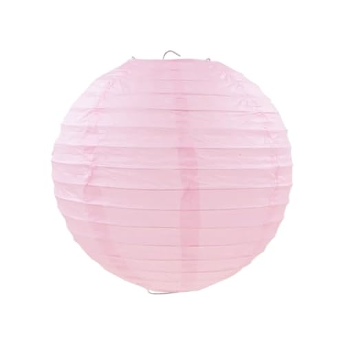 XIUsheUA 5 stücke Durchmesser 4 "-14" (10-15-20-25-30-40cm) dekorative Papier Lampion Ball Festival Papier Laterne Hochzeit Party Dekoration DIY für Hochzeiten, Partys(Light pink,8inch 20cm) von XIUsheUA