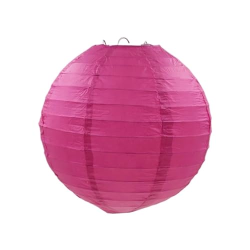 XIUsheUA 5 stücke Durchmesser 4 "-14" (10-15-20-25-30-40cm) dekorative Papier Lampion Ball Festival Papier Laterne Hochzeit Party Dekoration DIY für Hochzeiten, Partys(Purple red,10inch 25cm) von XIUsheUA