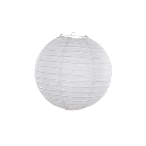 XIUsheUA Hochzeitslaterne Elegante weiße Laternen Ball Lampion Hängender Lampenschirm Party Runde Papierdekoration Urlaubsbedarf für Hochzeiten, Partys(20cm,10pcs) von XIUsheUA