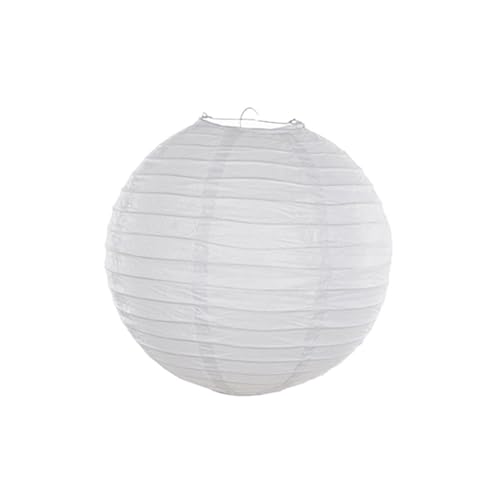 XIUsheUA Hochzeitslaterne Elegante weiße Laternen Ball Lampion Hängender Lampenschirm Party Runde Papierdekoration Urlaubsbedarf für Hochzeiten, Partys(25cm,10pcs) von XIUsheUA