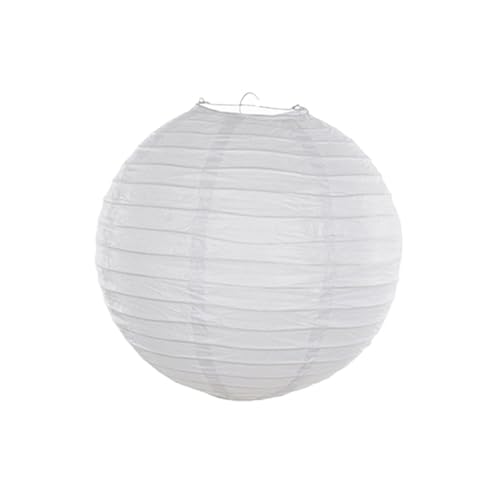 XIUsheUA Hochzeitslaterne Elegante weiße Laternen Ball Lampion Hängender Lampenschirm Party Runde Papierdekoration Urlaubsbedarf für Hochzeiten, Partys(30cm,20pcs) von XIUsheUA