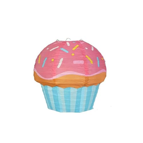 XIUsheUA Kuchen Papier Laternen 1. Eins Alles Gute for Geburtstag Party Dekoration Ornamente Tasse Kuchen EIS Anhänger Dusche Gunst für Hochzeiten, Partys(Pink) von XIUsheUA