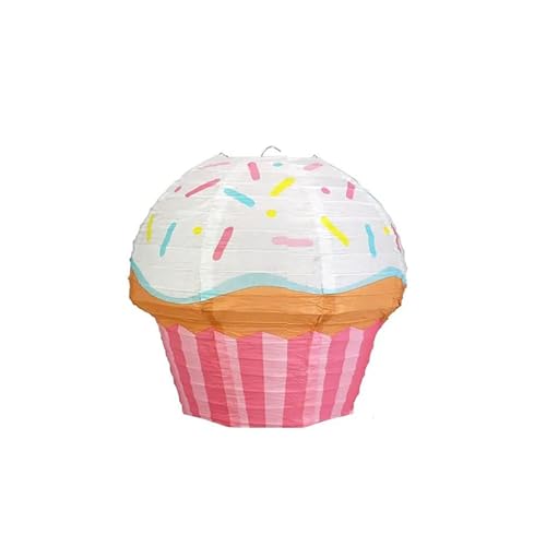 XIUsheUA Kuchen Papier Laternen 1. Eins Alles Gute for Geburtstag Party Dekoration Ornamente Tasse Kuchen EIS Anhänger Dusche Gunst für Hochzeiten, Partys(White) von XIUsheUA