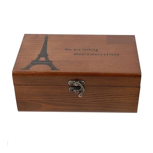 XIUsheUA Nadelfaden-Box, leer, Holz-Nähkasten, Nadelfaden-Aufbewahrungskoffer, Organizer, DIY-Nähset-Werkzeuge für Stoff, Werkzeuge(A) von XIUsheUA