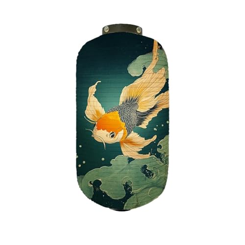 XIUsheUA Papierlaternen Papierlaternen for den Innenbereich und Stilwerbung Dekorative Muster Benutzerdefinierter Goldfisch-Lampenschirm Izakaya Restaurant für Hochzeiten, Partys(Color 10) von XIUsheUA