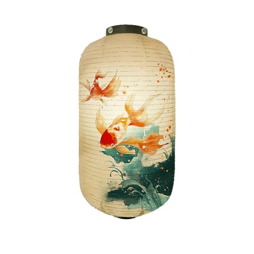 XIUsheUA Papierlaternen Papierlaternen for den Innenbereich und Stilwerbung Dekorative Muster Benutzerdefinierter Goldfisch-Lampenschirm Izakaya Restaurant für Hochzeiten, Partys(Color 16) von XIUsheUA