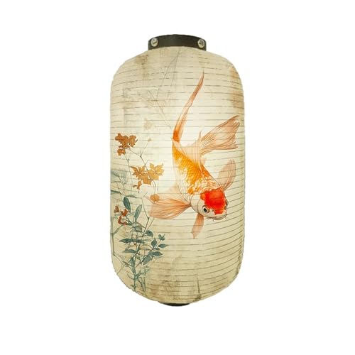 XIUsheUA Papierlaternen Papierlaternen for den Innenbereich und Stilwerbung Dekorative Muster Benutzerdefinierter Goldfisch-Lampenschirm Izakaya Restaurant für Hochzeiten, Partys(Color 20) von XIUsheUA