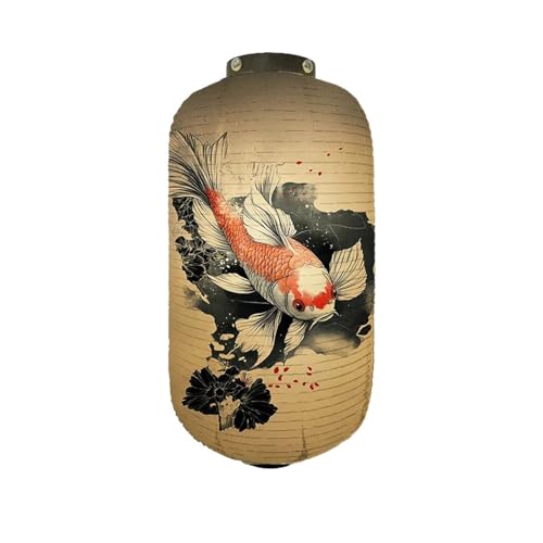 XIUsheUA Papierlaternen Papierlaternen for den Innenbereich und Stilwerbung Dekorative Muster Benutzerdefinierter Goldfisch-Lampenschirm Izakaya Restaurant für Hochzeiten, Partys(Color 23) von XIUsheUA