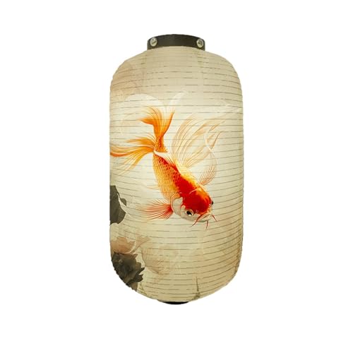 XIUsheUA Papierlaternen Papierlaternen for den Innenbereich und Stilwerbung Dekorative Muster Benutzerdefinierter Goldfisch-Lampenschirm Izakaya Restaurant für Hochzeiten, Partys(Color 8) von XIUsheUA