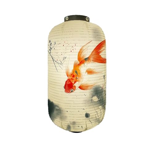 XIUsheUA Papierlaternen Papierlaternen for den Innenbereich und Stilwerbung Dekorative Muster Benutzerdefinierter Goldfisch-Lampenschirm Izakaya Restaurant für Hochzeiten, Partys(Color 9) von XIUsheUA