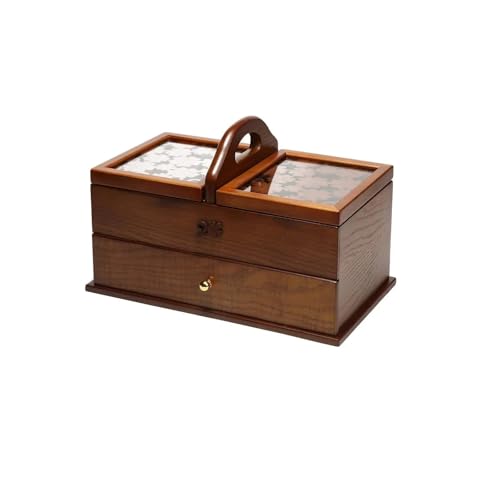 XIUsheUA Retro-Bauernhaus-Nähkästchen for Schmuck, Nähzubehör, Werkzeug für Stoff, Werkzeuge von XIUsheUA