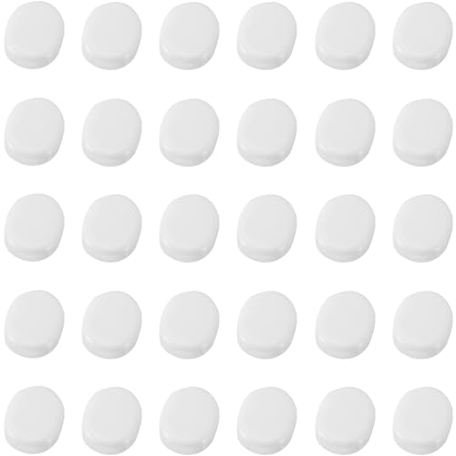 30 Stück Ohrring-Pads, Silikon-Clip-On-Ohrring-Verschlüsse, für Komfort, Clip-On-Ohrringe, Ohrclips, Kissen, Weiß, 8 x 10 mm 30 Stück Ohrring-Pads, Silikon-Clip-On-Ohrring-Verschlüsse, für Komfort, Clip-On-Ohrringe, Ohrclips, Kissen, Weiß, 8 x 10 mm von XIWENQUKU