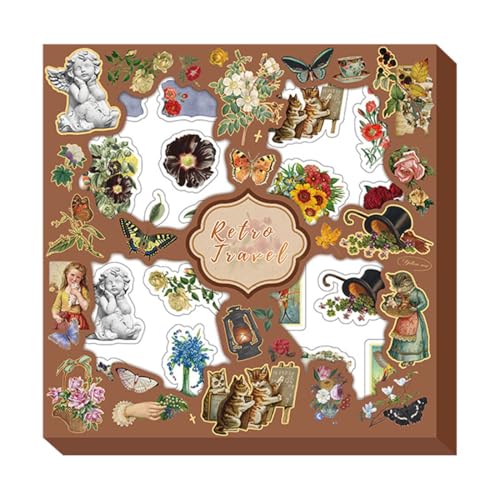 XIWJLWO Vintage Sticker Set 500 Stück, Aesthetic Aufkleber Wasserfest, Retro Sticker für Laptop, Handy, Scrapbooking, Journal, Schulsachen, Coole Deko Sticker Aesthetic XIWJLWO Vintage Sticker Set 500 Stück, Aesthetic Aufkleber Wasserfest, Retro Sticker für Laptop, Handy, Scrapbooking, Journal, Schulsachen, Coole Deko Sticker Aesthetic von XIWJLWO