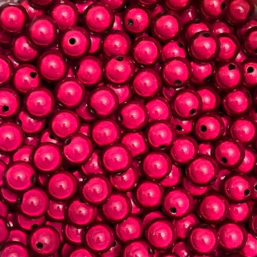 XJHNB 60/100/300/600 Stück reflektierende Perlen, 3D-Illusion, Wunderperlen, 4–30 mm, Stickerei, Acrylperlen für die Schmuckherstellung, hübsch unter Licht - Rotwein,8mm 200Stk XJHNB 60/100/300/600 Stück reflektierende Perlen, 3D-Illusion, Wunderperlen, 4–30 mm, Stickerei, Acrylperlen für die Schmuckherstellung, hübsch unter Licht - Rotwein,8mm 200Stk von XJHNB