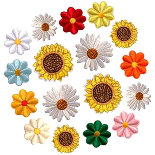 17pcs Flecken für Kleidung, farbenfrohe Blumeneisen auf Flecken, dekorative gestickte Tags für DIY -Accessoires Hats Hemden Jeans Socken Kleid für Kleidung 17pcs Flecken für Kleidung, farbenfrohe Blumeneisen auf Flecken, dekorative gestickte Tags für DIY -Accessoires Hats Hemden Jeans Socken Kleid für Kleidung von XJKLBYQ