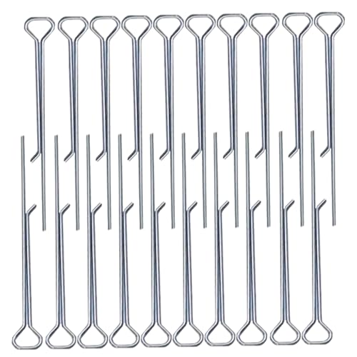 20pcs Kerzendochthalter, 4, 3 Zoll Silberne Edelstahl -DIY -Docht -Zentrierwerkzeug für Kerzenherstellung, Kits, Kits von XJKLBYQ