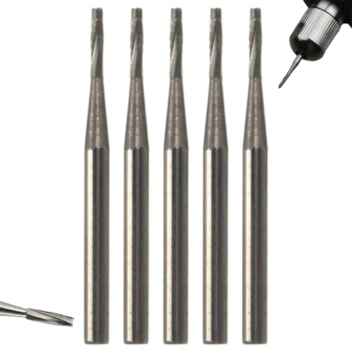 5pcs Glasbohrbit, 0, 9 mm Wolframstahl -Vergaserbohrer für Auto Windschutzscheibe Felsharz Harz von XJKLBYQ