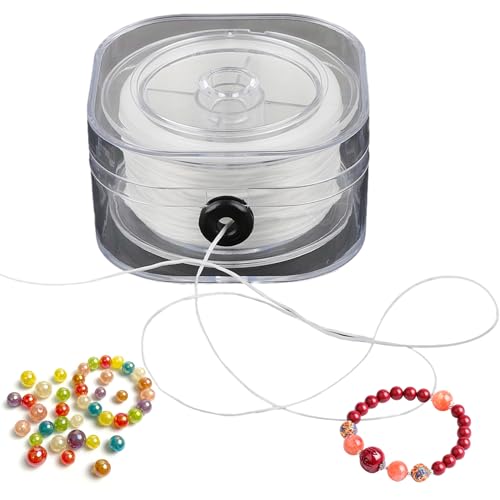 Armbandaire, 0, 2 mm elastische Schnur für Armbänder mit Plastikkoffer, 656 -Fuß Armbandaire, 0, 2 mm elastische Schnur für Armbänder mit Plastikkoffer, 656 -Fuß von XJKLBYQ