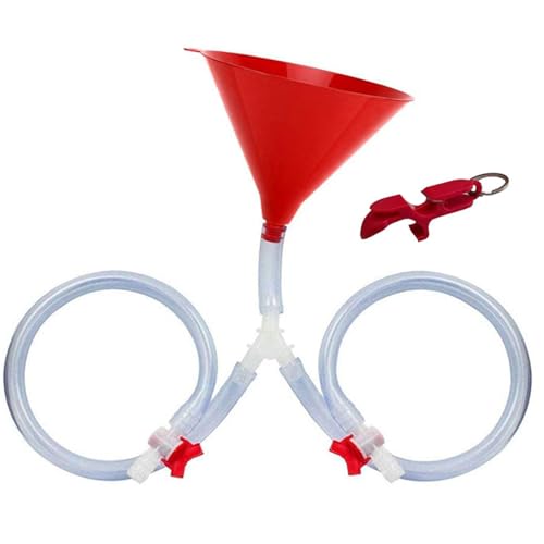Beer Bong Trichter, durchlaufsicheres Trink Trichter mit Flaschenöffner und 24-Zoll-Schlauch & Versiegelungsventil für Biertrinkspiele, College-Partys, Frühlingsferien, Party, Doppelpfeife, Bong Beer Bong Trichter, durchlaufsicheres Trink Trichter mit Flaschenöffner und 24-Zoll-Schlauch & Versiegelungsventil für Biertrinkspiele, College-Partys, Frühlingsferien, Party, Doppelpfeife, Bong von XJKLBYQ