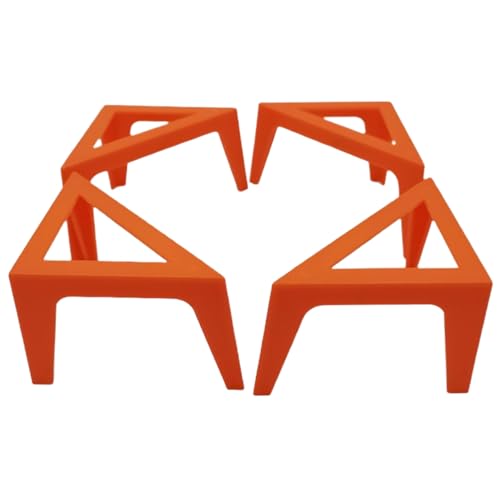 Lackständer für Leinwände, 4pcs Plastikdreieck -Leinwandbestände, 4x2x2 -Zoll -Risers Halter zum Gießen von Gemälden Zeichnen, Orange Lackständer für Leinwände, 4pcs Plastikdreieck -Leinwandbestände, 4x2x2 -Zoll -Risers Halter zum Gießen von Gemälden Zeichnen, Orange von XJKLBYQ