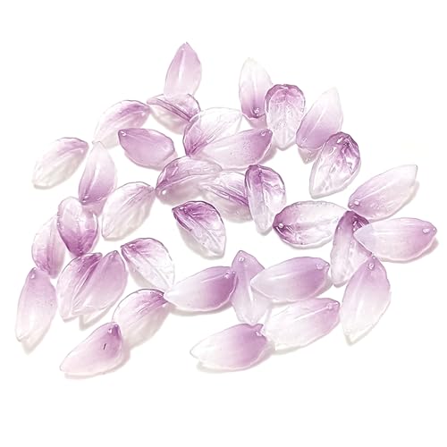 XJKLBYQ Glasperlen, 100pcs Blattperlen diy dekoratives kleines Glasblatt für Schmuck Making DIY Wind Glocken XJKLBYQ Glasperlen, 100pcs Blattperlen diy dekoratives kleines Glasblatt für Schmuck Making DIY Wind Glocken von XJKLBYQ