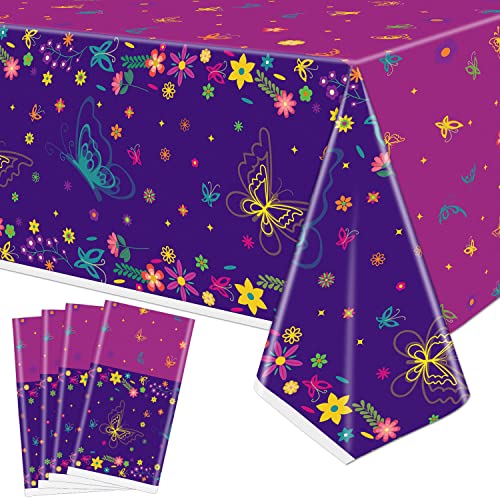 4 PCS Film Party Tischdecken Dekorationen Schmetterling Kunststoff Tischdecke, magische Schmetterling rechteckige Tischdecke für Kinder Baby Dusche Geburtstagszubehör, 51 x 86.6 Zoll 4 PCS Film Party Tischdecken Dekorationen Schmetterling Kunststoff Tischdecke, magische Schmetterling rechteckige Tischdecke für Kinder Baby Dusche Geburtstagszubehör, 51 x 86.6 Zoll von XJLANTTE