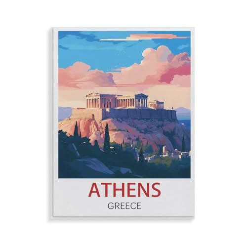 XJUfW Gerollte Falten Leinwand Ölgemälde nach Zahlen für Erwachsene, Athen Griechenland,DIY Malen nach Zahlen Kit für Kinder und Erwachsene,20x30cm(AA-9 XJUfW Gerollte Falten Leinwand Ölgemälde nach Zahlen für Erwachsene, Athen Griechenland,DIY Malen nach Zahlen Kit für Kinder und Erwachsene,20x30cm(AA-9 von XJUfW
