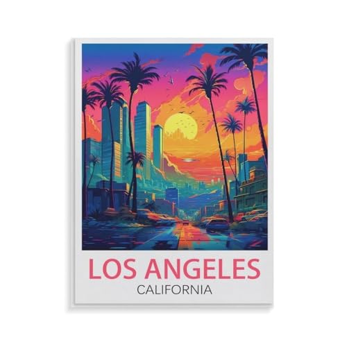 XJUfW Gerollte Falten Leinwand Ölgemälde nach Zahlen für Erwachsene, Los Angeles Kalifornien,DIY Malen nach Zahlen Kit für Kinder und Erwachsene,30x40cm(AA-19 XJUfW Gerollte Falten Leinwand Ölgemälde nach Zahlen für Erwachsene, Los Angeles Kalifornien,DIY Malen nach Zahlen Kit für Kinder und Erwachsene,30x40cm(AA-19 von XJUfW