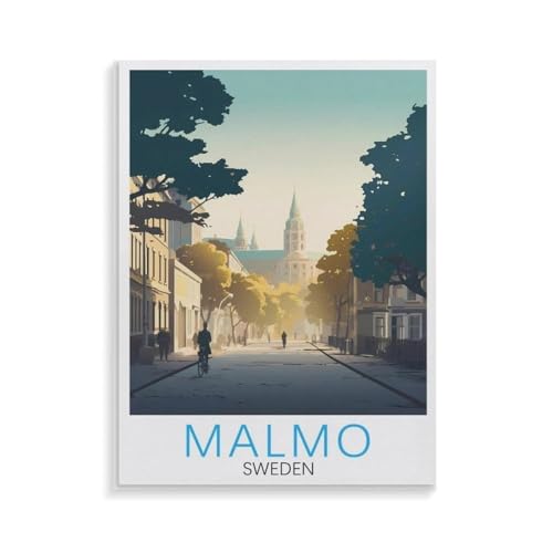XJUfW Gerollte Falten Leinwand Ölgemälde nach Zahlen für Erwachsene, Schweden Malmö,DIY Malen nach Zahlen Kit für Kinder und Erwachsene,50x60cm(AA-419 XJUfW Gerollte Falten Leinwand Ölgemälde nach Zahlen für Erwachsene, Schweden Malmö,DIY Malen nach Zahlen Kit für Kinder und Erwachsene,50x60cm(AA-419 von XJUfW