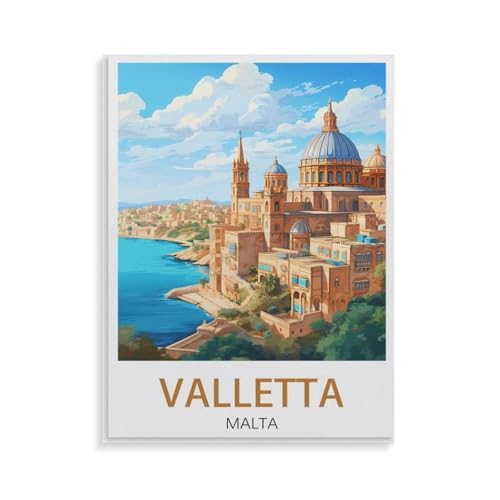 XJUfW Gerollte Falten Leinwand Ölgemälde nach Zahlen für Erwachsene, Valletta Malta,DIY Malen nach Zahlen Kit für Kinder und Erwachsene,40x50cm(AA-39 XJUfW Gerollte Falten Leinwand Ölgemälde nach Zahlen für Erwachsene, Valletta Malta,DIY Malen nach Zahlen Kit für Kinder und Erwachsene,40x50cm(AA-39 von XJUfW