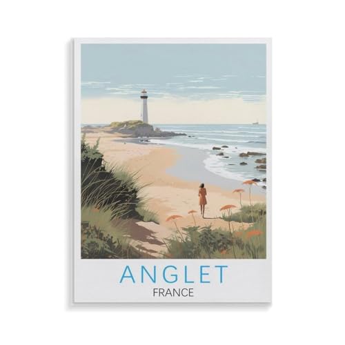 XJUfW Kits Diy Bilder Nach Zahlen Zeichnen Auf Leinwand Heimtextilien, Frankreich Anglet,Ölgemälde Nach Zahlen, 50x60cm(AA-416 XJUfW Kits Diy Bilder Nach Zahlen Zeichnen Auf Leinwand Heimtextilien, Frankreich Anglet,Ölgemälde Nach Zahlen, 50x60cm(AA-416 von XJUfW