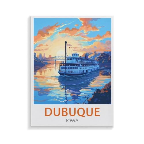 XJUfW Leinwand Gemälde Ölgemälde Nach Zahlen Wandkunst Poster Bild Bastelset Geschenk Zuhause Wohnzimmer Dekoration,Dubuque Iowa,Malen Nach Zahlen Für Erwachsene Urlaub,40x50cm(AA-358 XJUfW Leinwand Gemälde Ölgemälde Nach Zahlen Wandkunst Poster Bild Bastelset Geschenk Zuhause Wohnzimmer Dekoration,Dubuque Iowa,Malen Nach Zahlen Für Erwachsene Urlaub,40x50cm(AA-358 von XJUfW