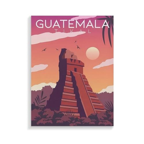 XJUfW Leinwand Gemälde Ölgemälde Nach Zahlen Wandkunst Poster Bild Bastelset Geschenk Zuhause Wohnzimmer Dekoration,Guatemala Tikal,Malen Nach Zahlen Für Erwachsene Urlaub,50x60cm(AA-488 XJUfW Leinwand Gemälde Ölgemälde Nach Zahlen Wandkunst Poster Bild Bastelset Geschenk Zuhause Wohnzimmer Dekoration,Guatemala Tikal,Malen Nach Zahlen Für Erwachsene Urlaub,50x60cm(AA-488 von XJUfW