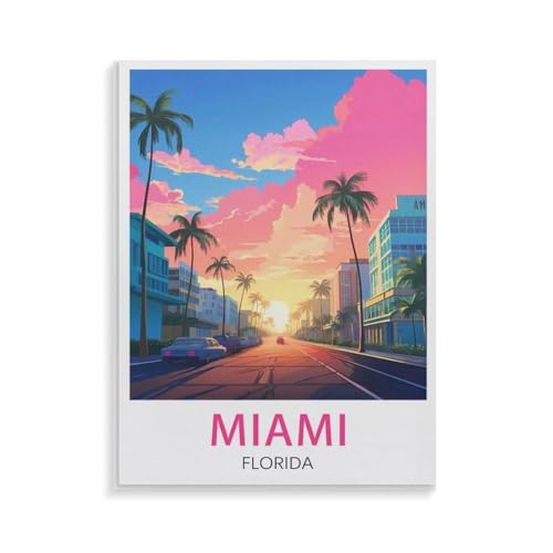 XJUfW Malen Nach Zahlen Für Erwachsene Und Kinder Anfänger,Miami Florida,Malen Nach Zahlen Kits Auf Leinwand Diy Ölgemälde Home Wall Decor Kindergeschenke,30x40cm(AA-341 XJUfW Malen Nach Zahlen Für Erwachsene Und Kinder Anfänger,Miami Florida,Malen Nach Zahlen Kits Auf Leinwand Diy Ölgemälde Home Wall Decor Kindergeschenke,30x40cm(AA-341 von XJUfW