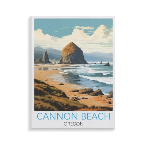 XJUfW Malen nach Zahlen, Cannon Beach Oregon,Malen nach Zahlen Erwachsene und Kinder, 20x30cm(AA-423 XJUfW Malen nach Zahlen, Cannon Beach Oregon,Malen nach Zahlen Erwachsene und Kinder, 20x30cm(AA-423 von XJUfW
