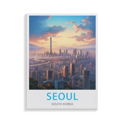 XJUfW Ölgemälde DIY Kits Leinwand Rahmen Bild Zeichnung Malen nach Zahlen Dekor Kunst, Seoul Südkorea,Malen nach Zahlen, 50x60cm(AA-380 XJUfW Ölgemälde DIY Kits Leinwand Rahmen Bild Zeichnung Malen nach Zahlen Dekor Kunst, Seoul Südkorea,Malen nach Zahlen, 50x60cm(AA-380 von XJUfW