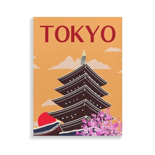 XJUfW Ölgemälde DIY Kits Leinwand Rahmen Bild Zeichnung Malen nach Zahlen Dekor Kunst， Tokio，Malen nach Zahlen， 50x60cm(AA-320 von XJUfW