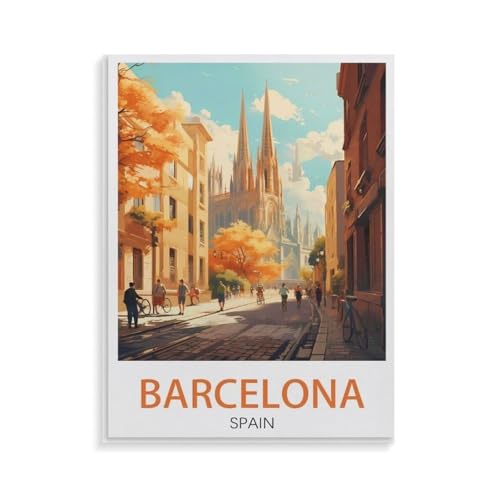 XJUfW Ölgemälde nach Zahlen Kit, Barcelona Spanien,Malen nach Zahlen für Anfänger, Malen nach Zahlen Leinwand, DIY-Malen nach Zahlen, 40x50cm(AA-244 XJUfW Ölgemälde nach Zahlen Kit, Barcelona Spanien,Malen nach Zahlen für Anfänger, Malen nach Zahlen Leinwand, DIY-Malen nach Zahlen, 40x50cm(AA-244 von XJUfW
