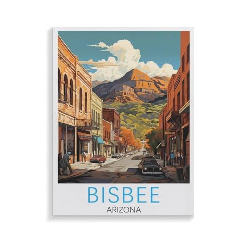 XJUfW Ölgemälde nach Zahlen Kit, Bisbee Arizona,Malen nach Zahlen für Anfänger, Malen nach Zahlen Leinwand, DIY-Malen nach Zahlen, 50x60cm(AA-424 XJUfW Ölgemälde nach Zahlen Kit, Bisbee Arizona,Malen nach Zahlen für Anfänger, Malen nach Zahlen Leinwand, DIY-Malen nach Zahlen, 50x60cm(AA-424 von XJUfW