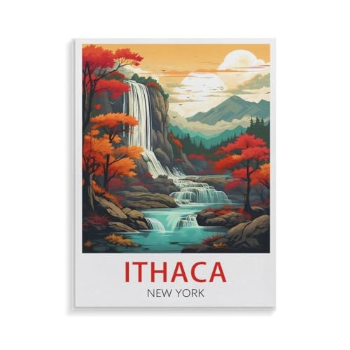 XJUfW Ölgemälde nach Zahlen Kit, Ithaca New York,Malen nach Zahlen für Anfänger, Malen nach Zahlen Leinwand, DIY-Malen nach Zahlen, 30x40cm(AA-374 XJUfW Ölgemälde nach Zahlen Kit, Ithaca New York,Malen nach Zahlen für Anfänger, Malen nach Zahlen Leinwand, DIY-Malen nach Zahlen, 30x40cm(AA-374 von XJUfW