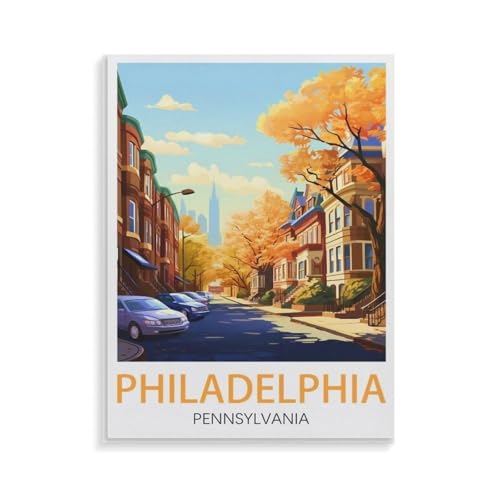 XJUfW Ölgemälde nach Zahlen Kit, Philadelphia Pennsylvania,Malen nach Zahlen für Anfänger, Malen nach Zahlen Leinwand, DIY-Malen nach Zahlen, 40x50cm(AA-284 XJUfW Ölgemälde nach Zahlen Kit, Philadelphia Pennsylvania,Malen nach Zahlen für Anfänger, Malen nach Zahlen Leinwand, DIY-Malen nach Zahlen, 40x50cm(AA-284 von XJUfW
