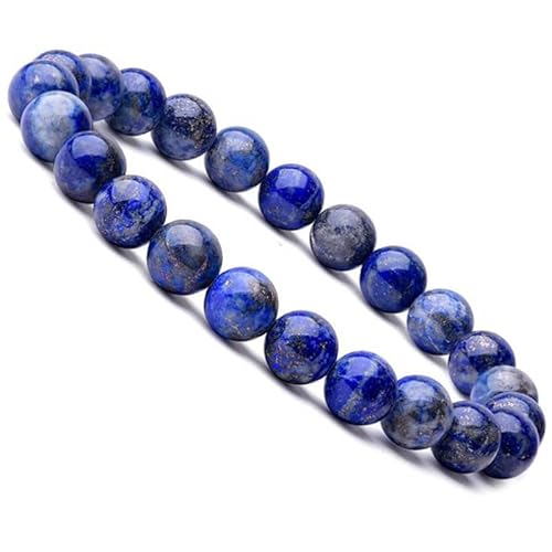 XJruixi 8mm Lapislazuli Perlen Armbänder Unisex Elastisches Armband Naturstein Runde Perlen Armband Für Männer Frauen Schmuck Geschenke XJruixi 8mm Lapislazuli Perlen Armbänder Unisex Elastisches Armband Naturstein Runde Perlen Armband Für Männer Frauen Schmuck Geschenke von XJruixi