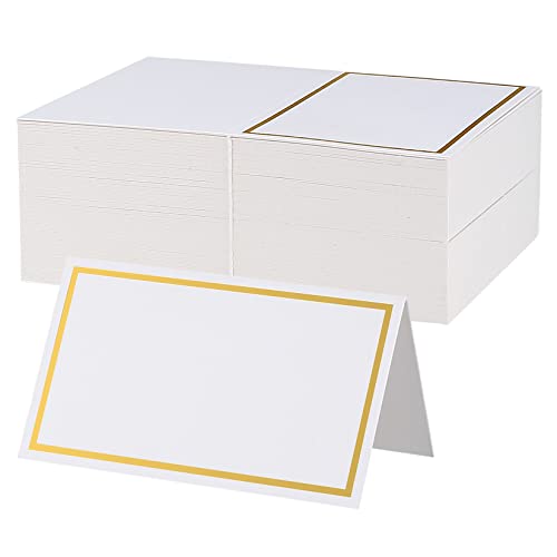 106 Stk Platzkarten, Tischkarten Blanko, Namenskarten zum Beschriften mit Goldfolie Rand für Hochzeit, Geburtstag, Kommunion, Taufe, Party, Festival" 106 Stk Platzkarten, Tischkarten Blanko, Namenskarten zum Beschriften mit Goldfolie Rand für Hochzeit, Geburtstag, Kommunion, Taufe, Party, Festival" von XKQYX