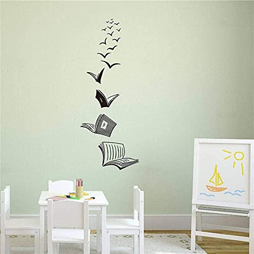 Offenes Buch Fliegender Vogel Wandaufkleber Bibliothek Klassenzimmer Lesebuch Lernen Tier Wandtattoo Schule Schlafzimmer Vinyl Wohnkultur 56X22Cm Offenes Buch Fliegender Vogel Wandaufkleber Bibliothek Klassenzimmer Lesebuch Lernen Tier Wandtattoo Schule Schlafzimmer Vinyl Wohnkultur 56X22Cm von XKSHUO