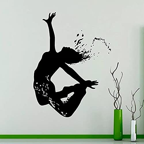 Tanzendes Mädchen Wand Vinyl Aufkleber Akrobatik Fitness Wandaufkleber Inneneinrichtung Tanzstudio Tanzstudio Abnehmbares Wandbild 57X77Cm Tanzendes Mädchen Wand Vinyl Aufkleber Akrobatik Fitness Wandaufkleber Inneneinrichtung Tanzstudio Tanzstudio Abnehmbares Wandbild 57X77Cm von XKSHUO