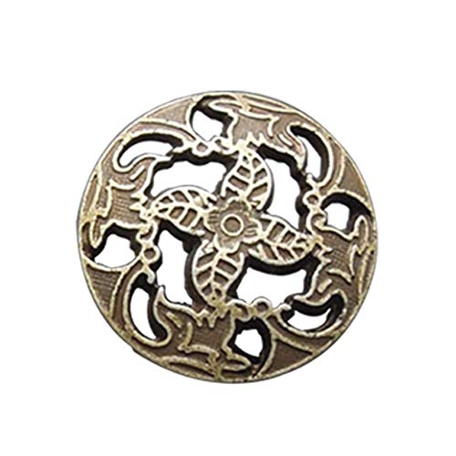 20 Stück 2 Farben Vintage Antik Lacework Runde Form Muster Metall Blazer Set 18 mm Nähknöpfe 20 Stück 2 Farben Vintage Antik Lacework Runde Form Muster Metall Blazer Set 18 mm Nähknöpfe von XKT