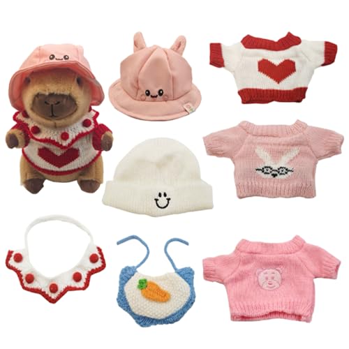 XKrmp ​​Capybara Plush with Capybara Clothes Set – Super Soft Stuffed​​ Toy, Dress Up Cute Plushies for Boys and Girls, Great for Birthday and Christmas (Style# 3) von XKrmp