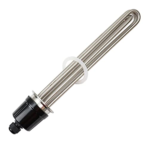 XLANDALYUEFA Heizelement für Warmwasserbereiter, Warmwasserbereiter, Heizelement 9 kW, Zange 2 elektrische Ersatzteile aus Edelstahl für Wassererhitzer (Heizklemme) von XLANDALYUEFA